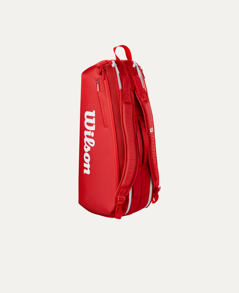 Wilson Super Tour 6 Pack Red Racket Bag
