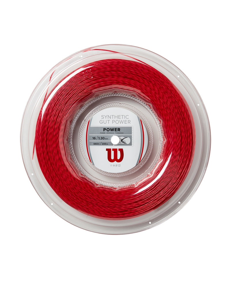 Wilson Synthetic Gut Power 16/130 Tennis String Reel (200m) - Red – T1  SPORTS