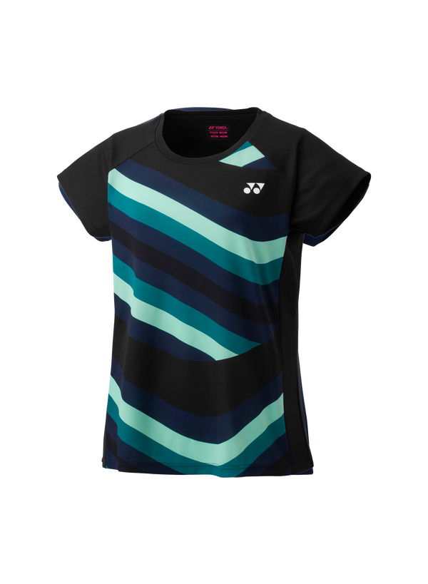 Yonex 16694 Replica Black Crew Neck Shirt