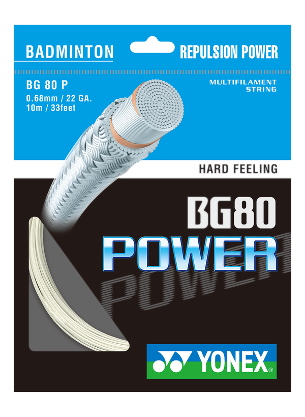 YonexBG80PowerWhiteBadmintonString