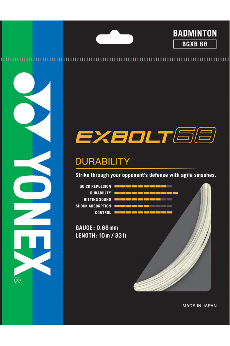 Yonex EXBOLT 68 Badminton String Pack (10m)