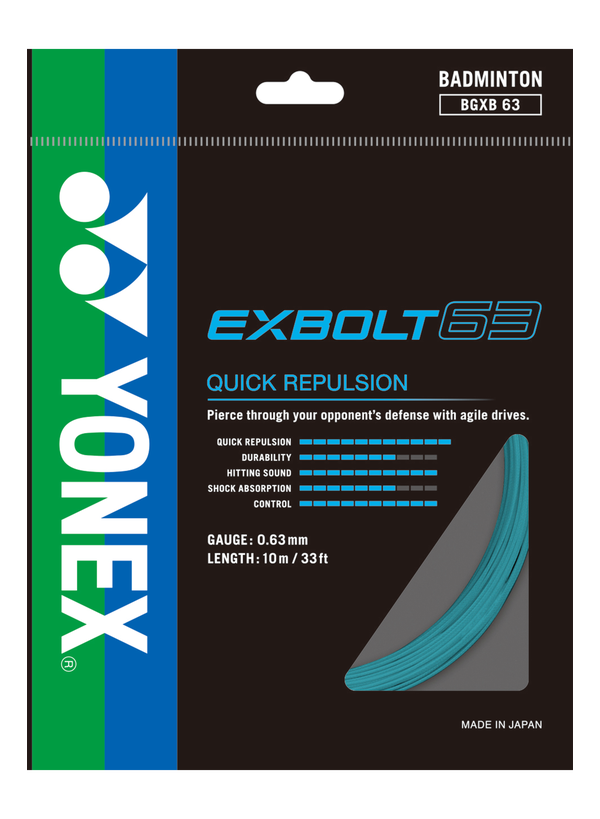 Yonex EXBOLT 63 Badminton String Pack (10m)