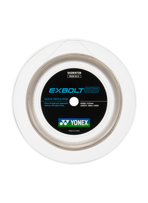 Yonex EXBOLT 63 Badminton String Reel (200m) - White