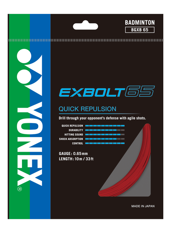 Yonex EXBOLT 65 Badminton String Pack (10m)