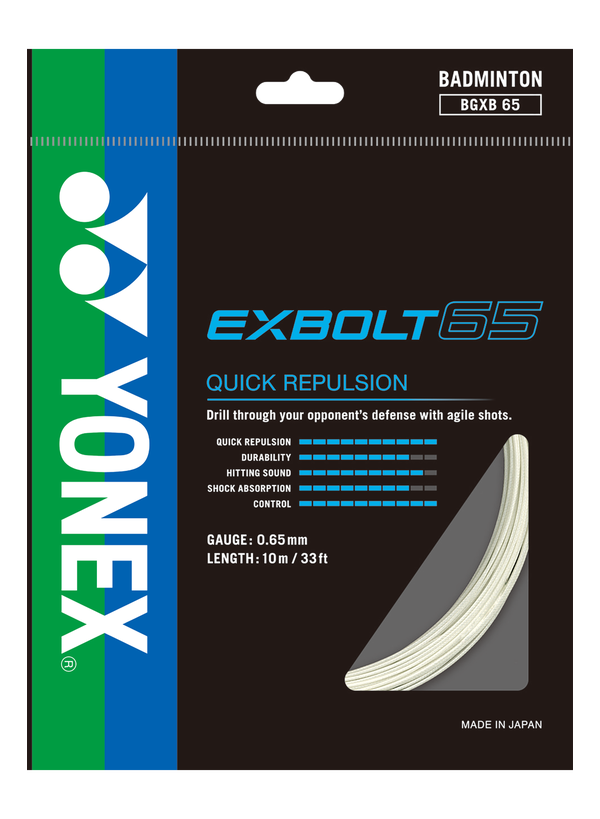 Yonex EXBOLT 65 Badminton String Pack (10m)