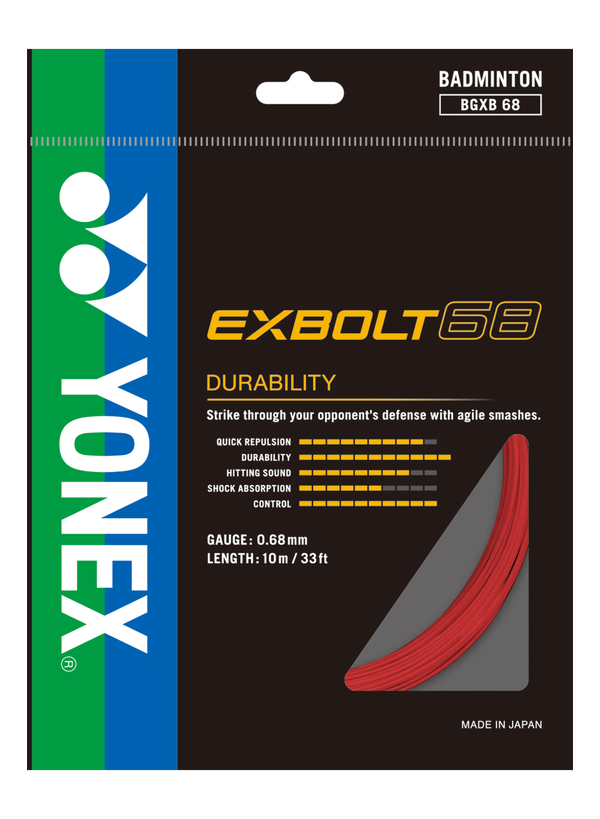 Yonex EXBOLT 68 Badminton String Pack (10m)