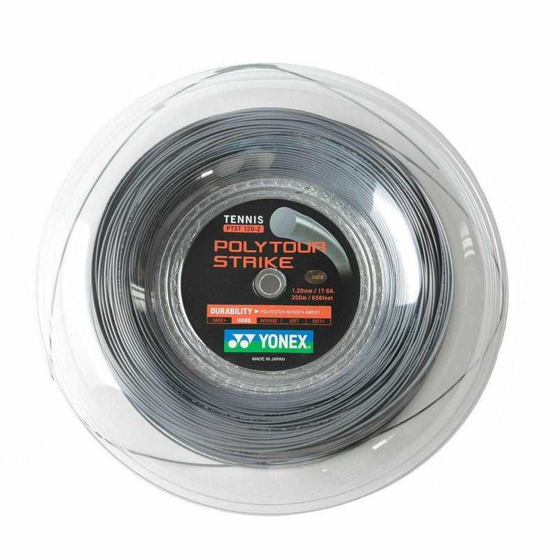 Yonex Polytour Strike 17/120 Tennis String Reel (200m) - Grey