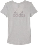 Adidas Ladies V-neck Grey Shirt