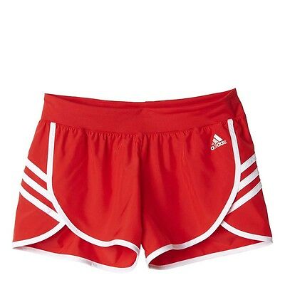 Adidas Ladies Ultra Woven Red Shorts