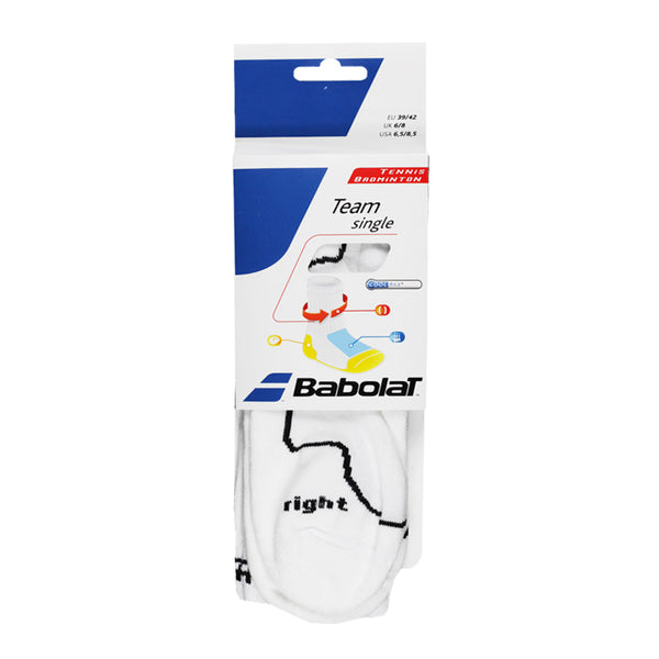 Babolat 4551392 101 Team Single Socks White T1 SPORTS