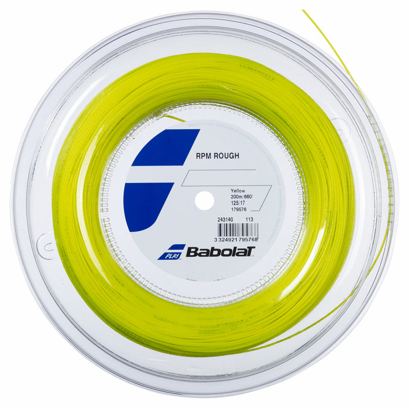 Babolat RPM Rough 17/125 Tennis String Reel (200m) - Yellow – T1 SPORTS