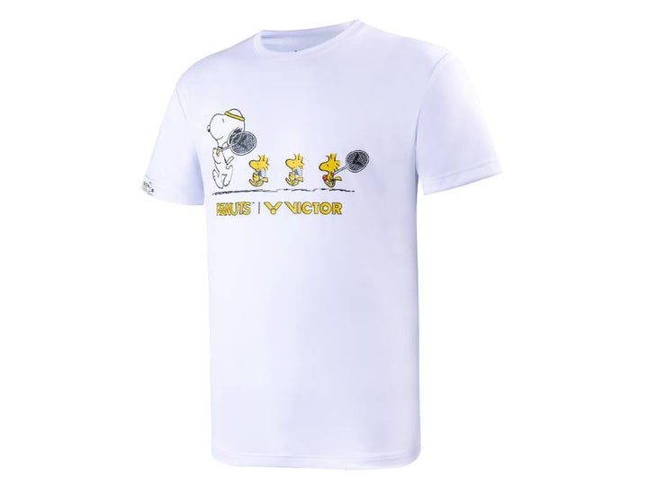 [VICTOR X PEANUTS T-SN A] White Unisex Shirt