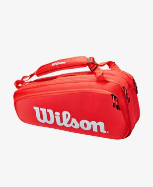 Wilson Super Tour 6 Pack Red Racket Bag