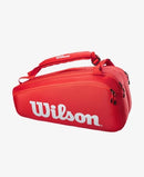 Wilson Super Tour 9 Pack Red Racket Bag