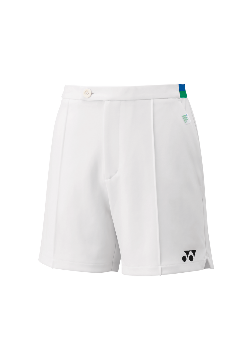 [Yonex 15112AEX White] 75th Anniversary Edition Men's Knit Shorts