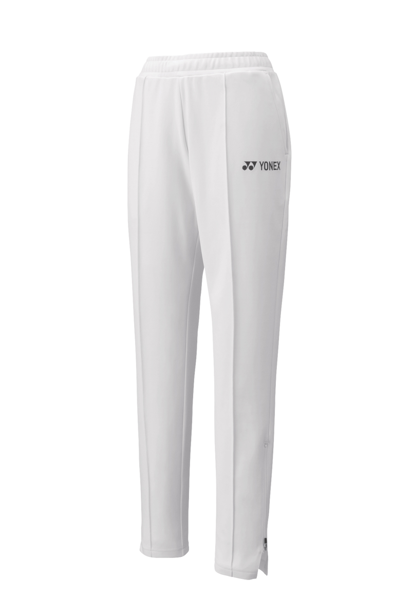 [Yonex 67064A Ladies White 75th Anniversary Edition Warm-up Pants]