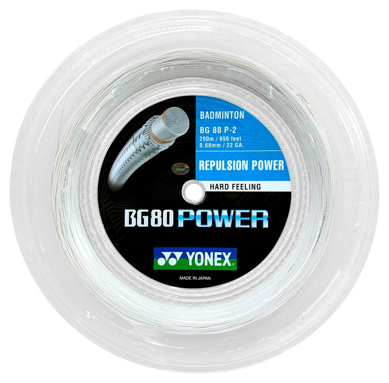 Yonex BG80 Power Badminton String Reel (200m) - White