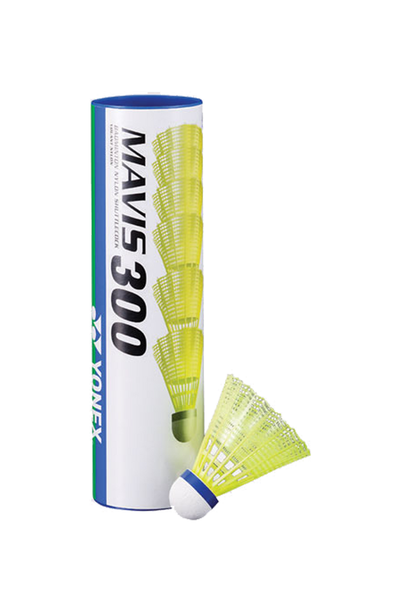 Yonex Mavis 300 Plastic Nylon Shuttles [Yellow - 6pcs]