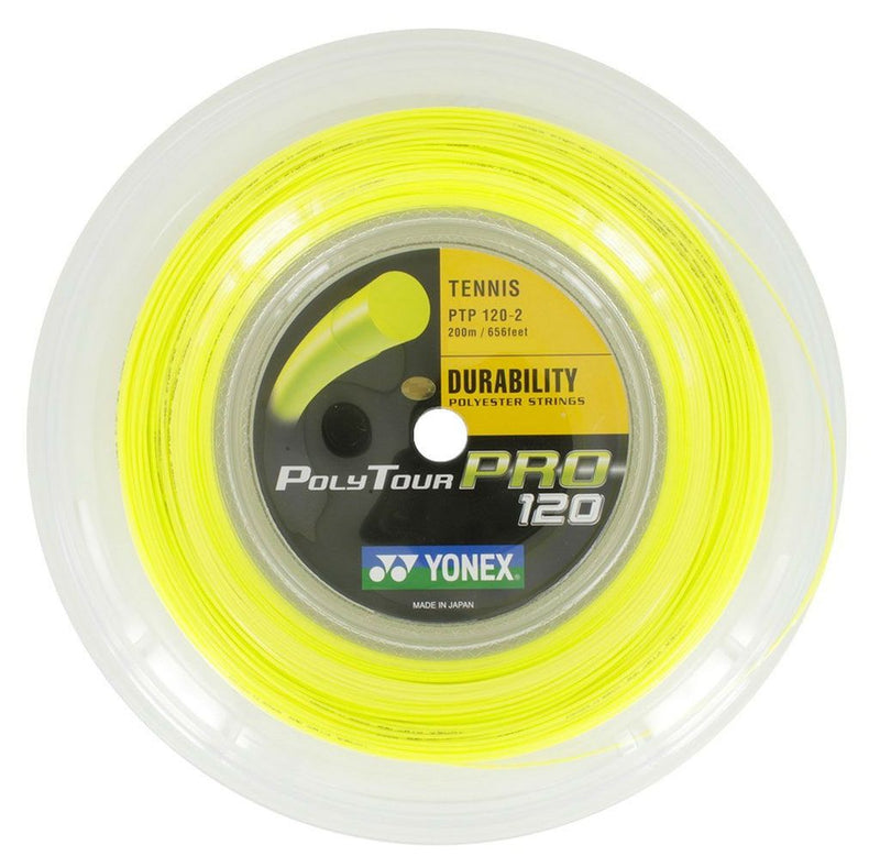 Yonex Poly Tour Pro 120 Tennis String Reel (200m) - Yellow