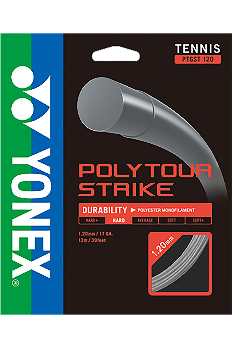 Yonex Polytour Strike 17/120 Tennis String Pack (12m) - Grey