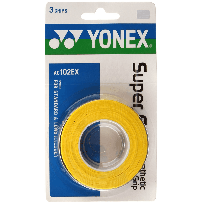 Yonex Super Grap AC102EX (Pack of 3) - Yellow